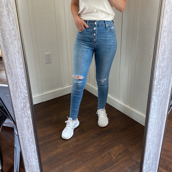 Levi’s Mile High Skinny Distressed Button Fly Classic Jeans Women’s Size 26 - Picture 3 of 11